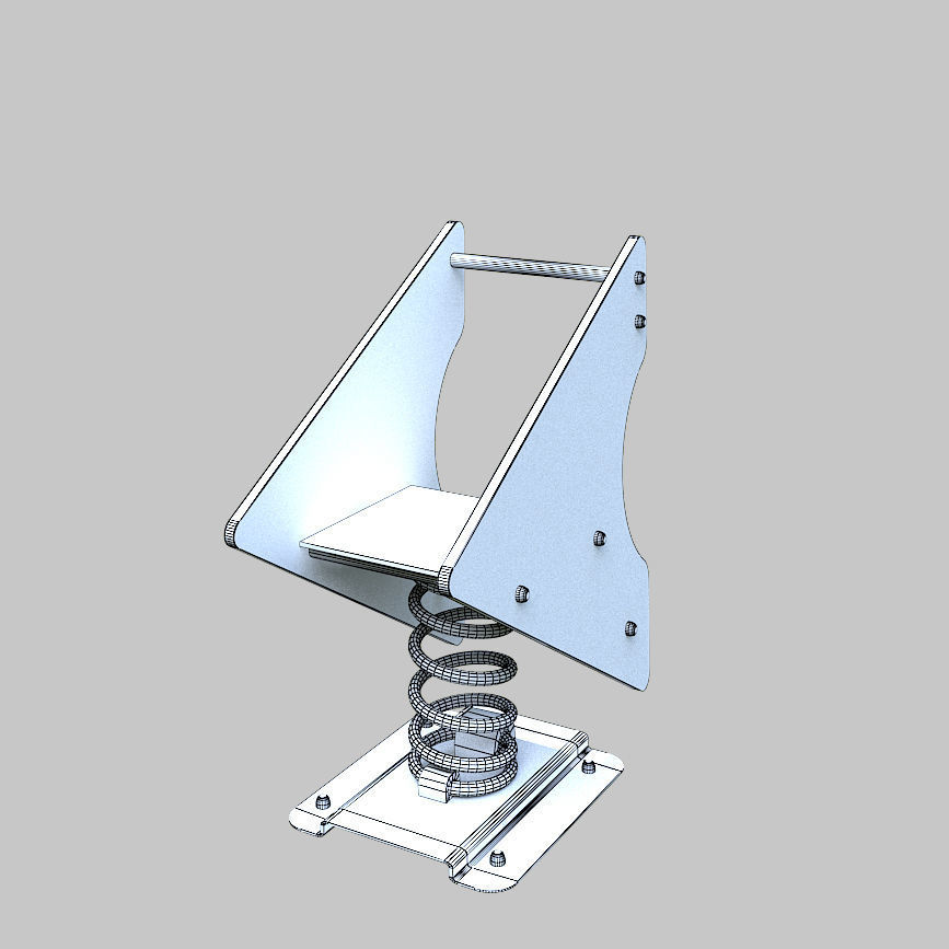 Old Spring Rider Low-poly 3D model_9