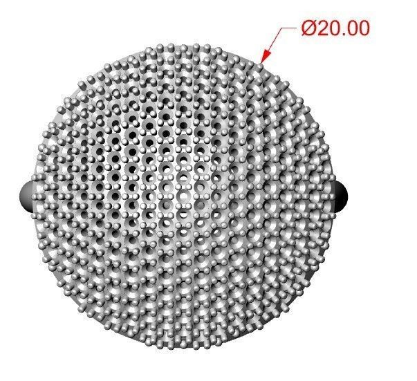 Scattering round ring 3D print model_1