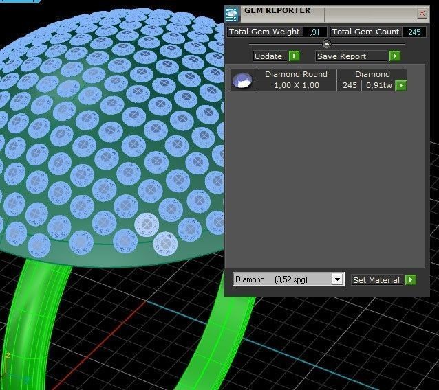 Scattering round ring 3D print model_2