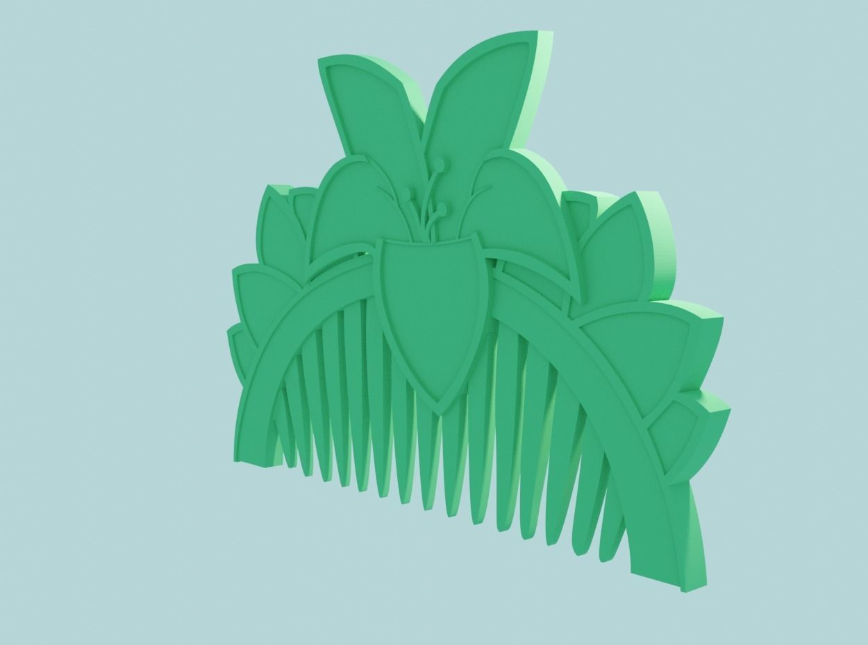 Movie Accurate Mulan Comb 3D print model_9