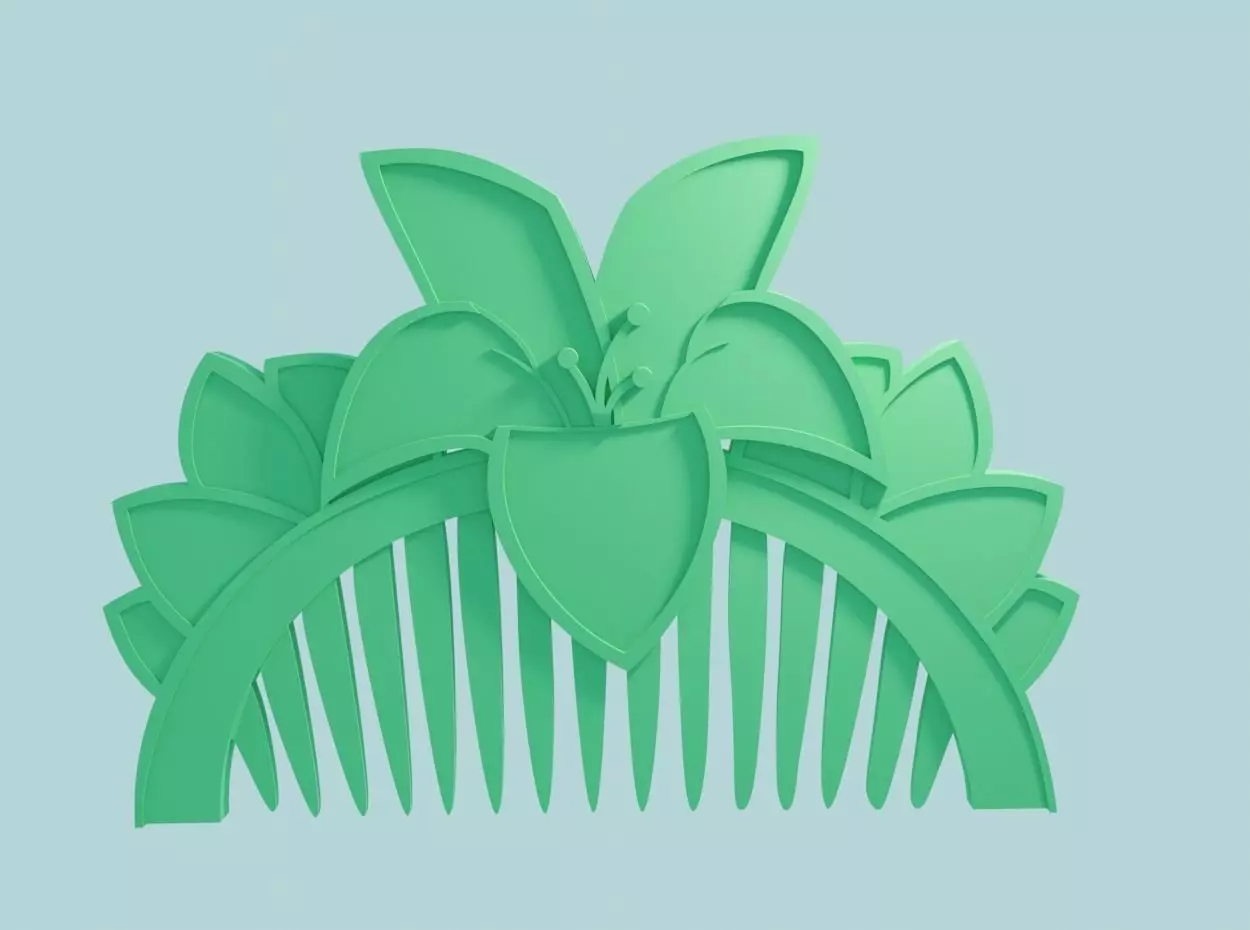 Movie Accurate Mulan Comb 3D print model_0