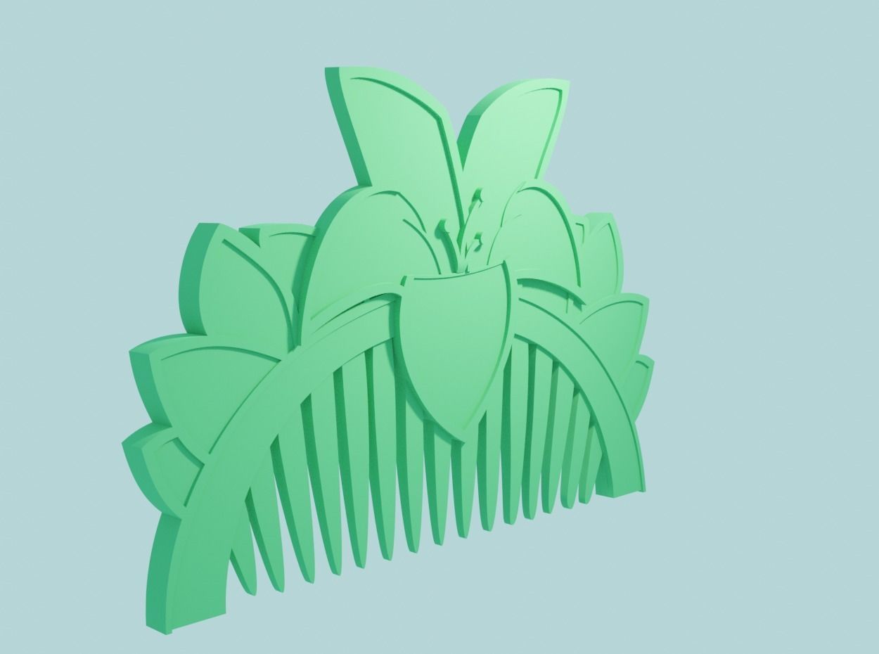 Movie Accurate Mulan Comb 3D print model_1
