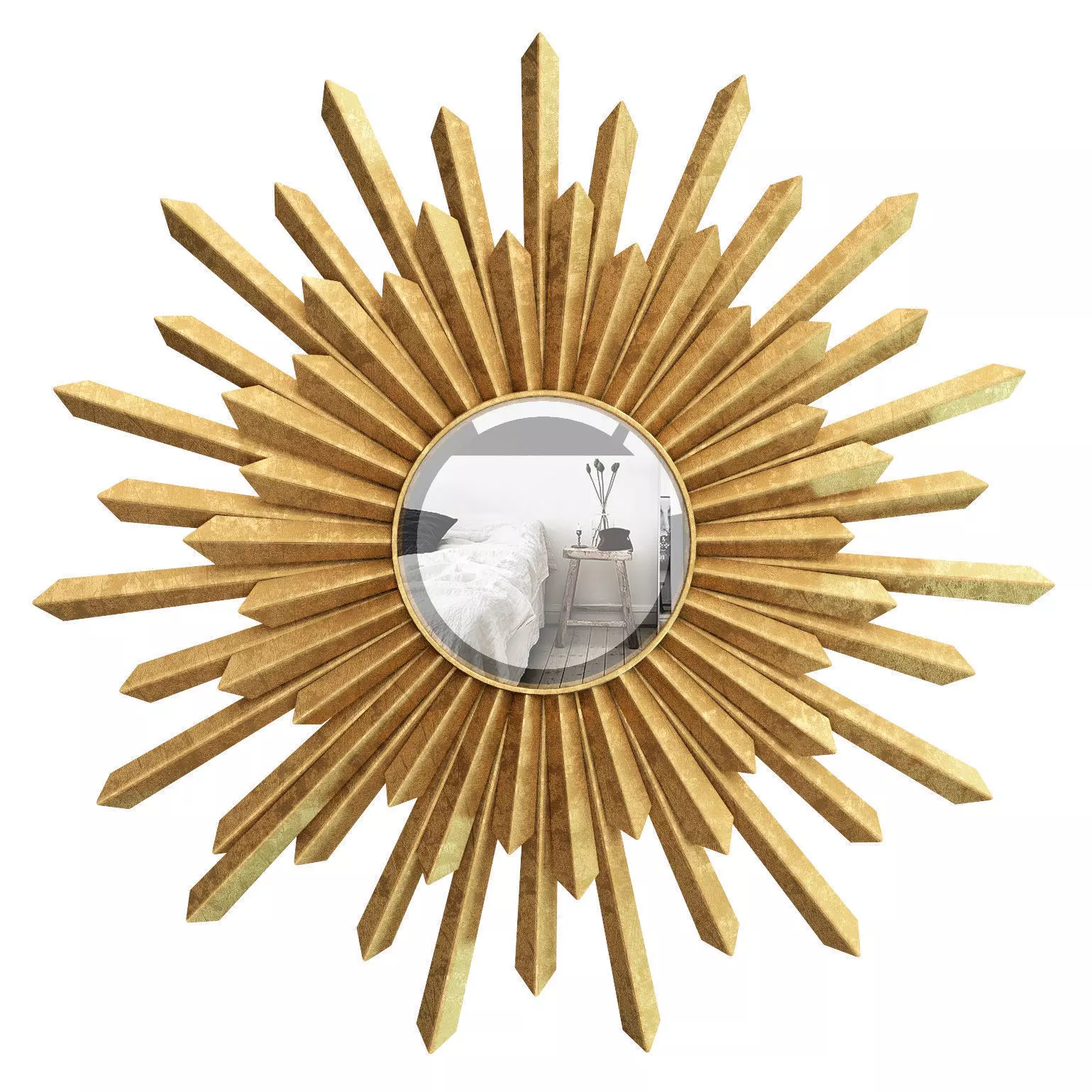 Bembury Sunburst Mirror FHK2332 3D model