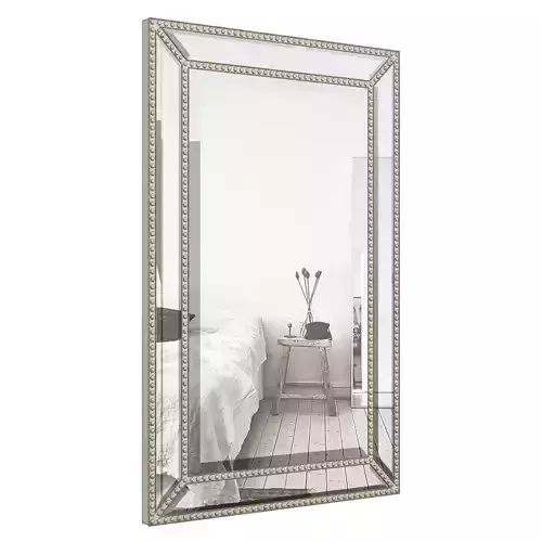 Beveled Beaded Accent Wall Mirror ROSP1590