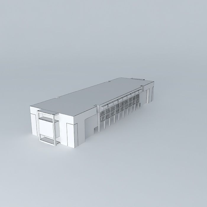 Pedro Henríquez Ureña National Library  Santo Domingo Dominic... Free 3D model_4