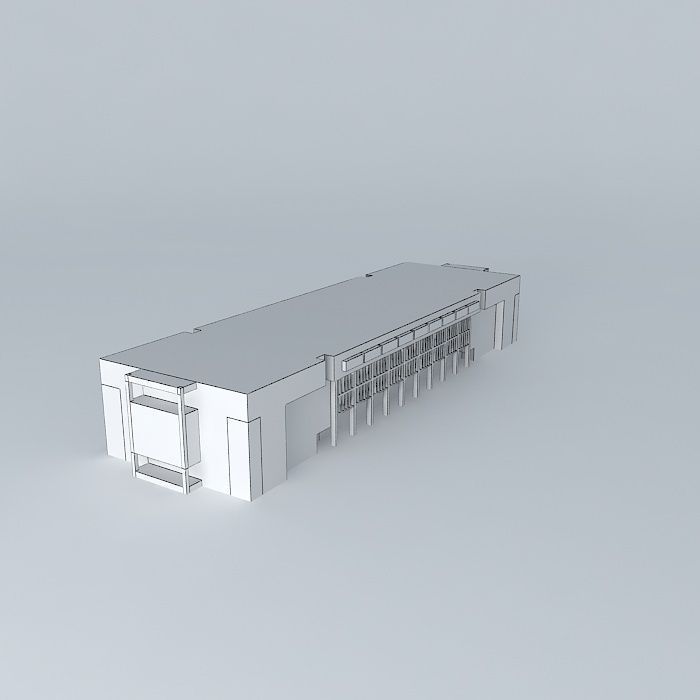 Pedro Henríquez Ureña National Library  Santo Domingo Dominic... Free 3D model_3