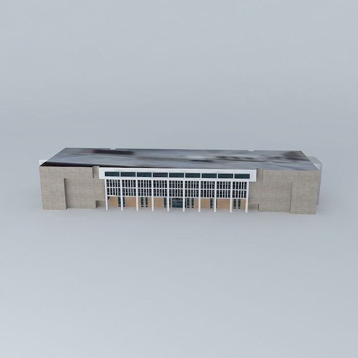 Pedro Henríquez Ureña National Library  Santo Domingo Dominic... Free 3D model_1