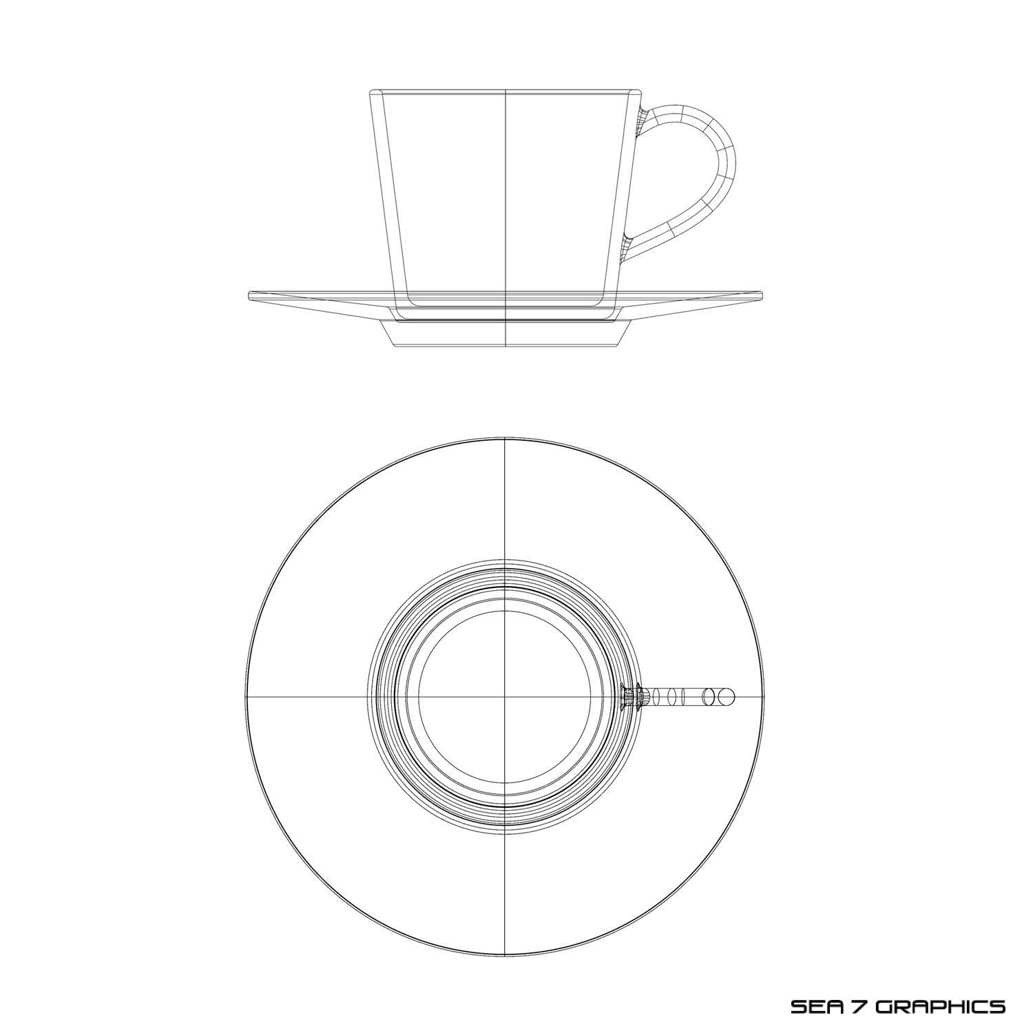 Espresso cup 3D model_3