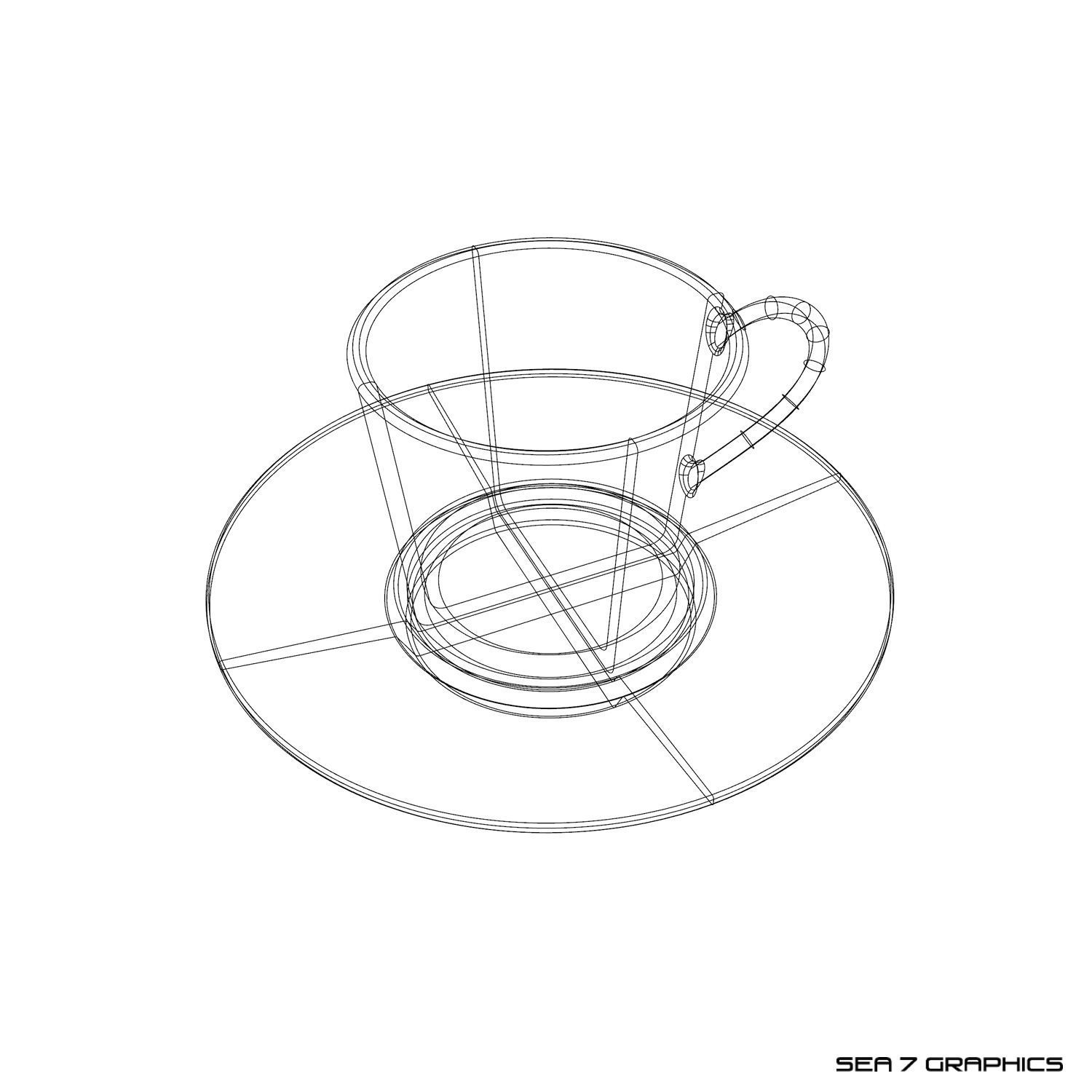 Espresso cup 3D model_1