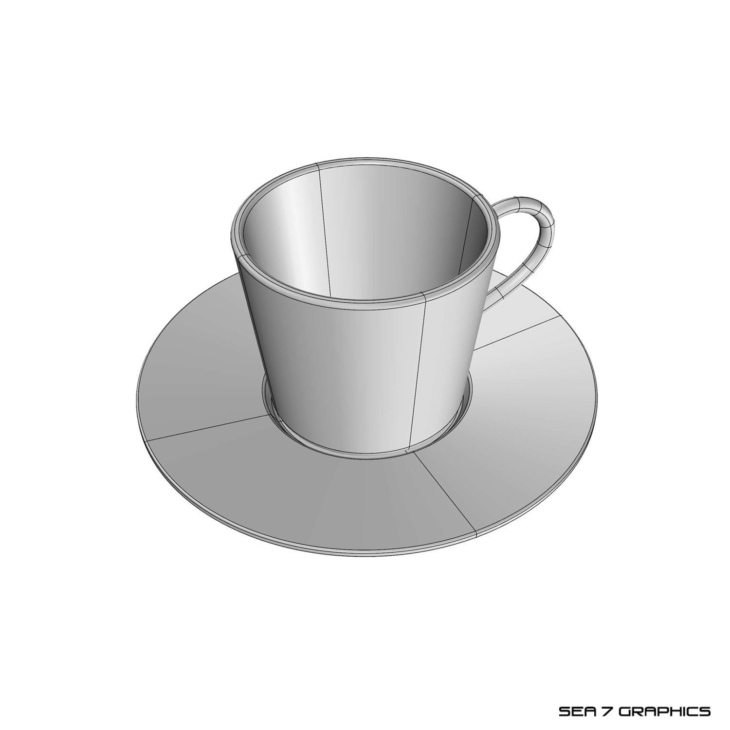 Espresso cup 3D model_2