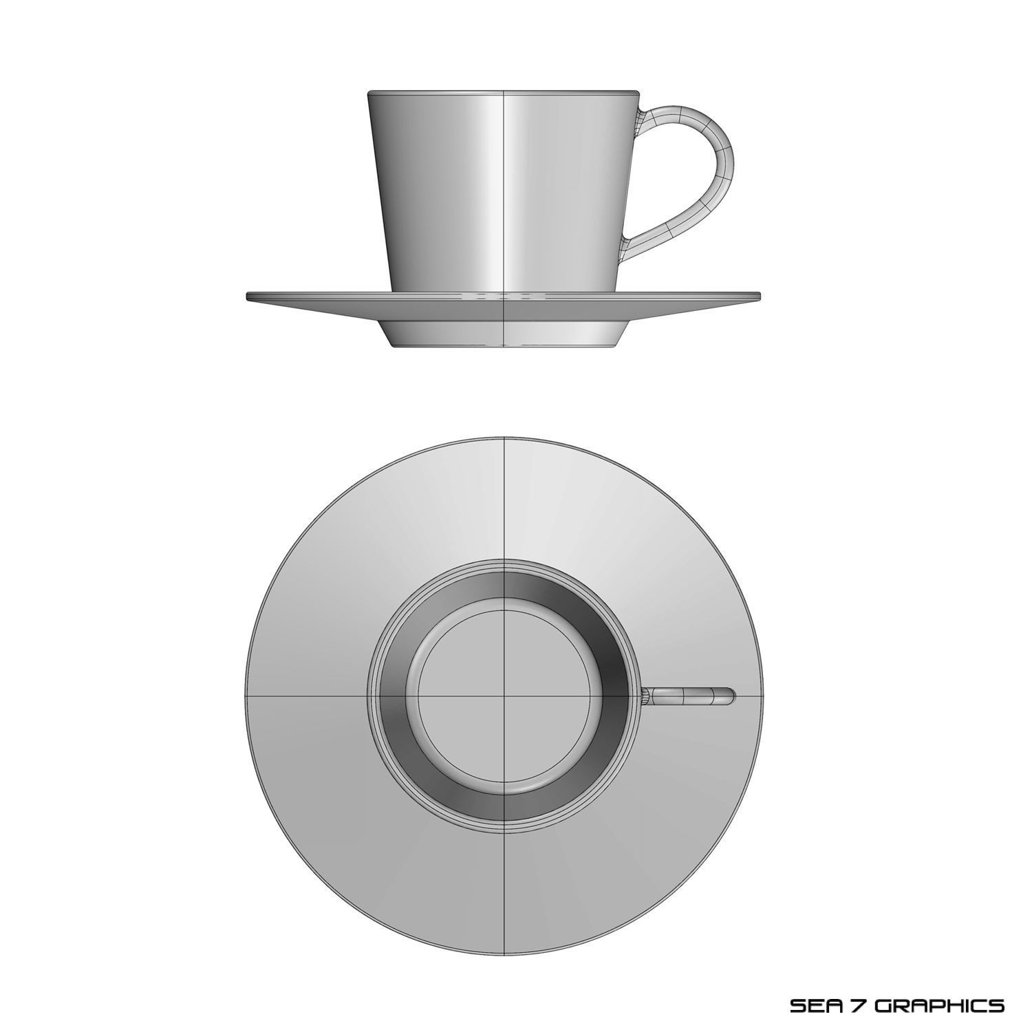 Espresso cup 3D model_4