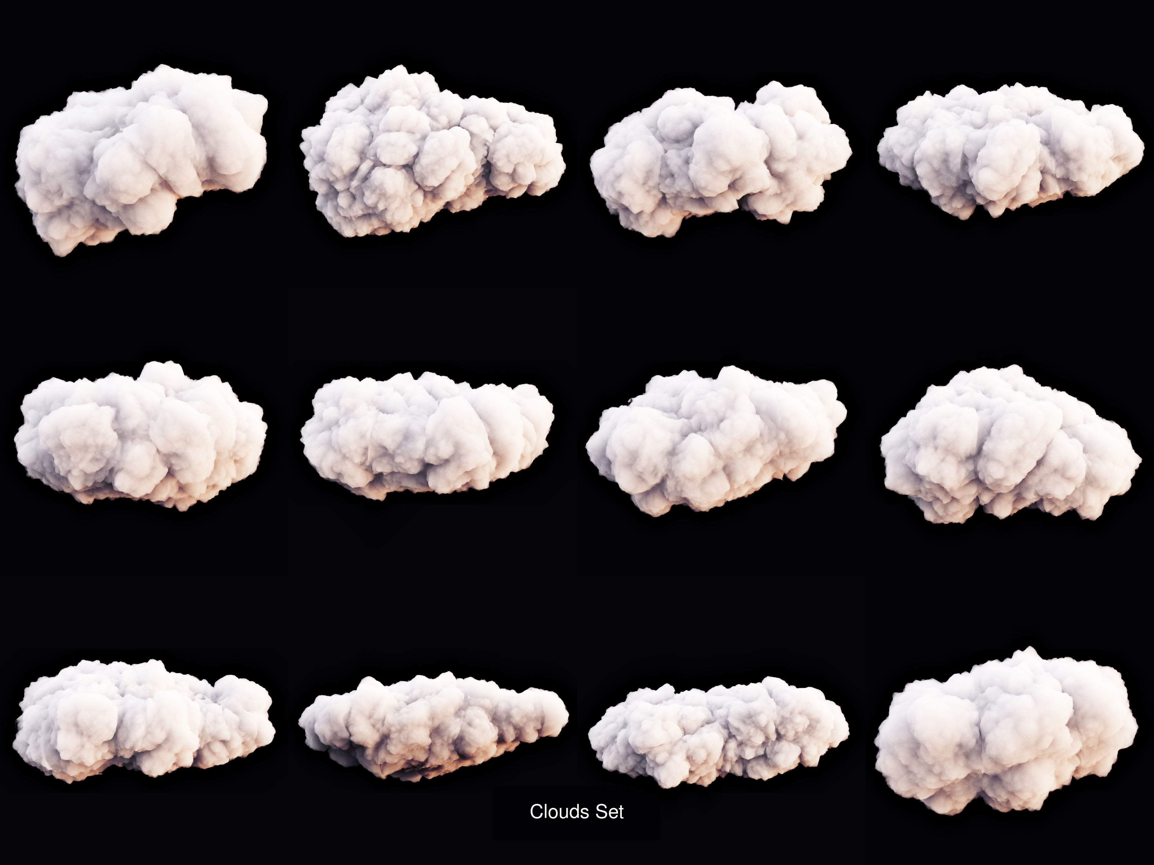 Clouds Pack 3Ds Max 3D Model Collection_6