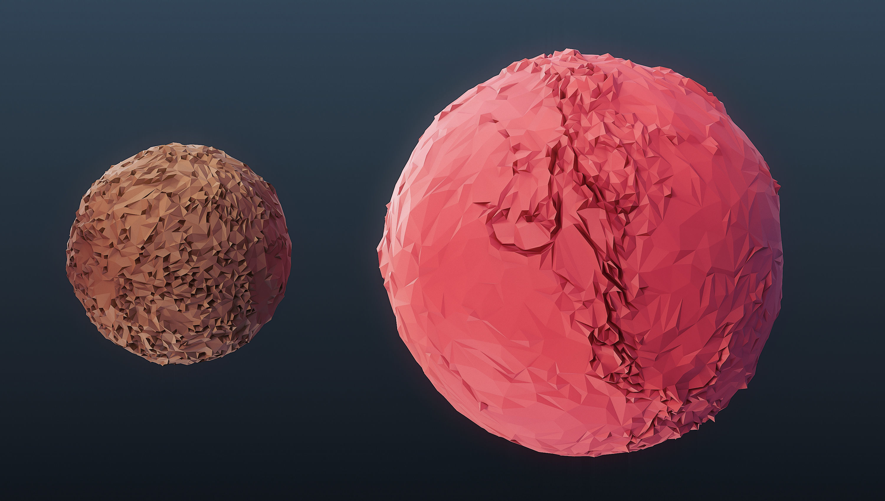 The Solar System Low Poly Low-poly 3D model_1