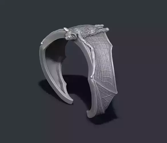 Bat ring 3D print model