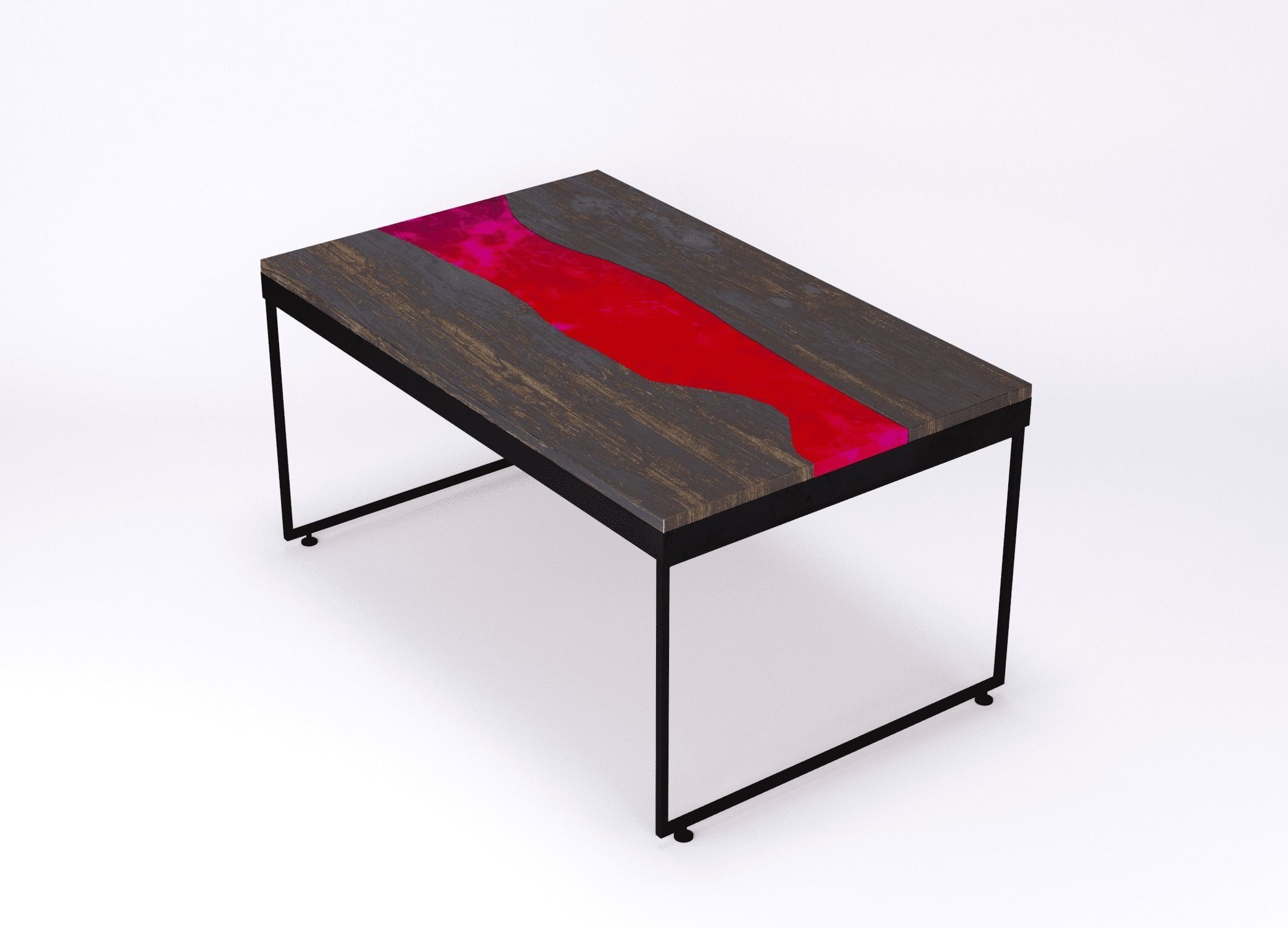 Resin river coffe table Vesuvius Kochut 3D model_19