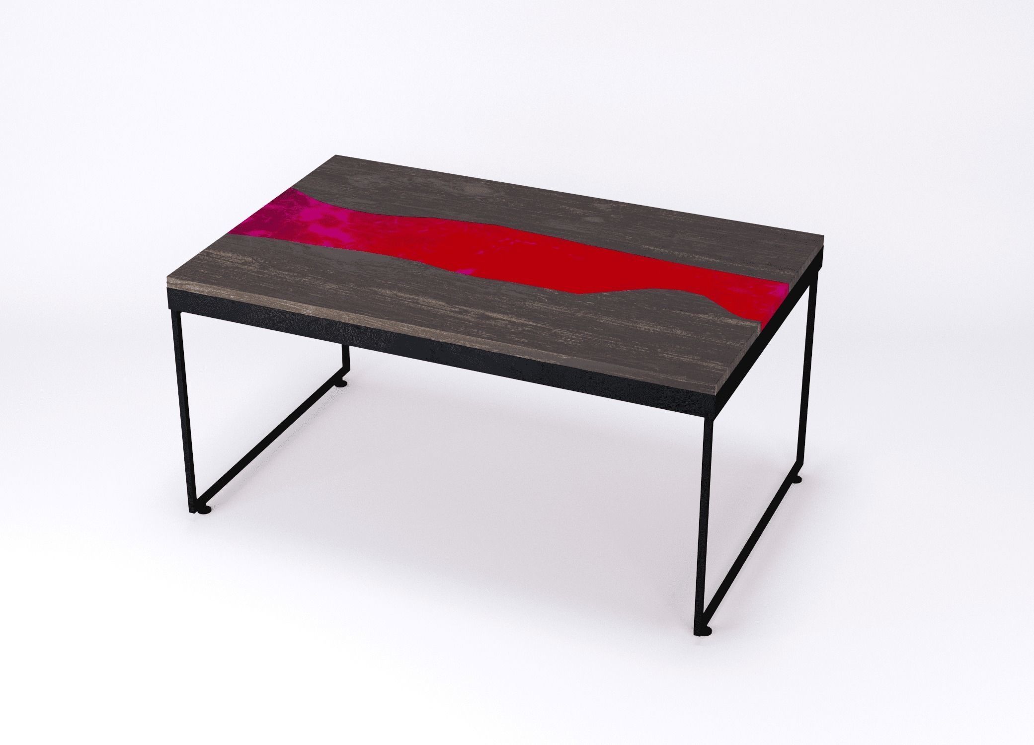 Resin river coffe table Vesuvius Kochut 3D model_5