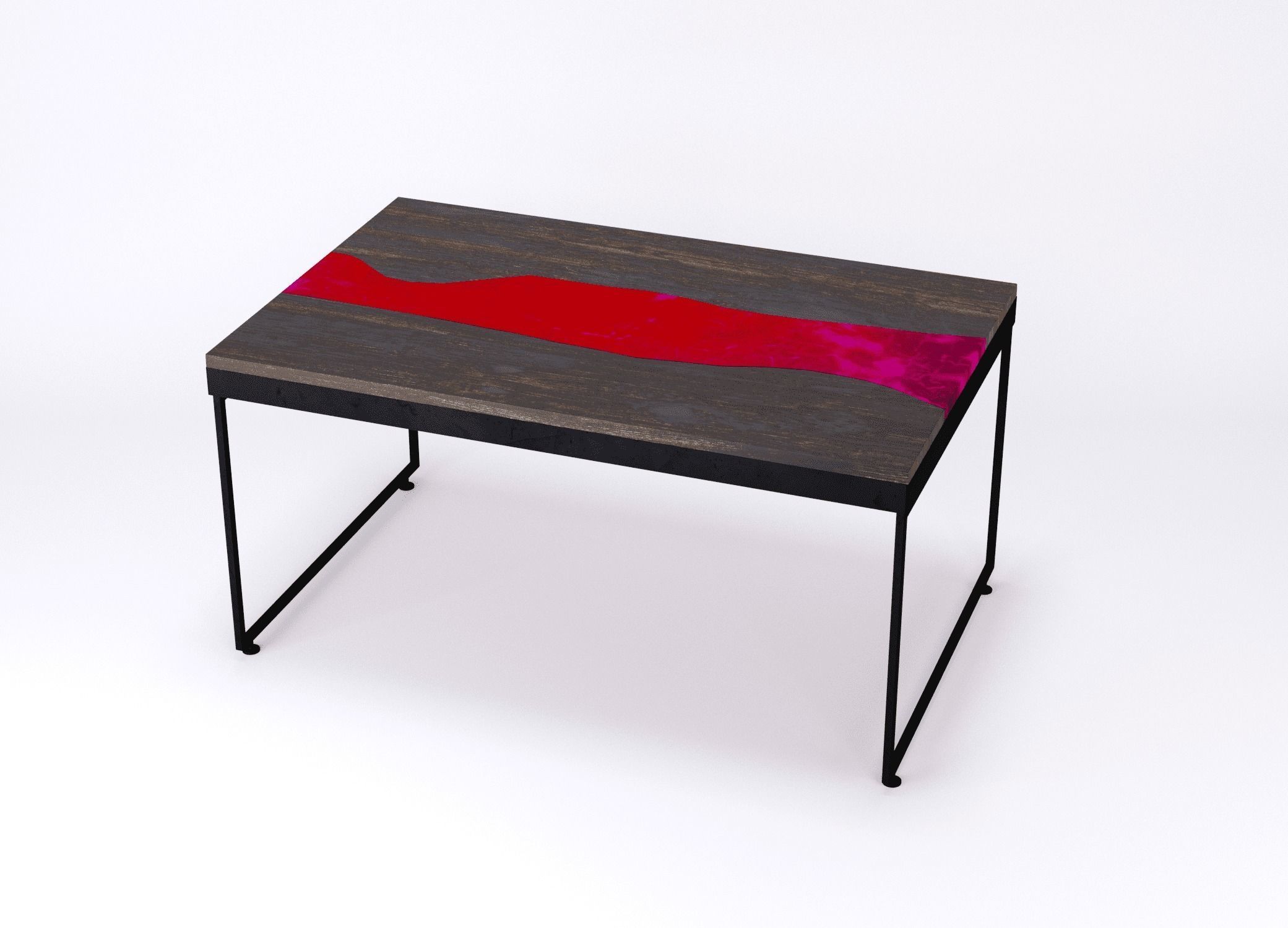 Resin river coffe table Vesuvius Kochut 3D model_12