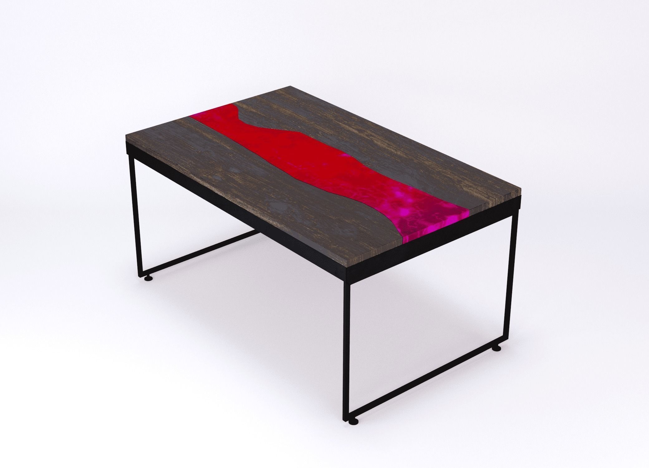 Resin river coffe table Vesuvius Kochut 3D model_11