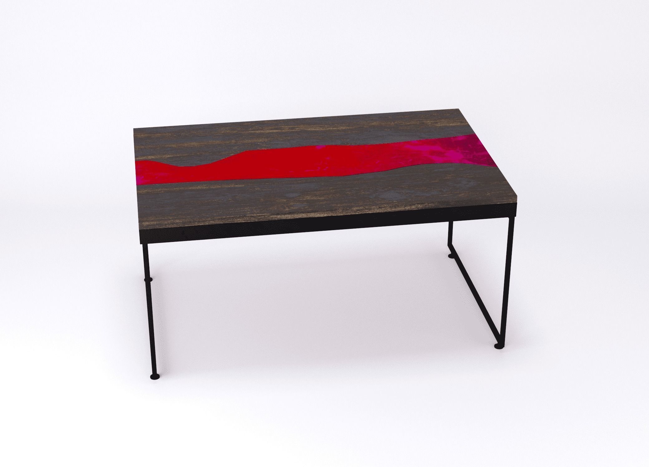 Resin river coffe table Vesuvius Kochut 3D model_13