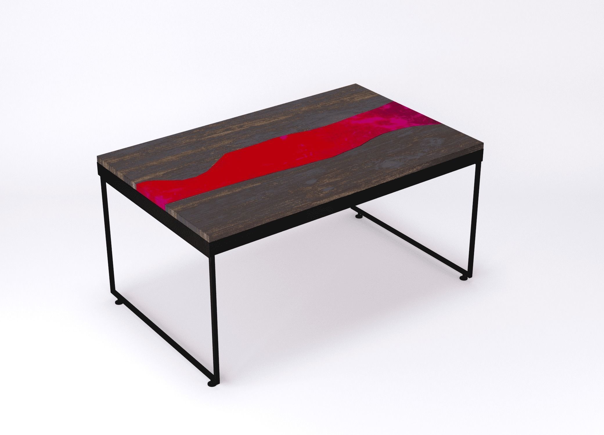 Resin river coffe table Vesuvius Kochut 3D model_14