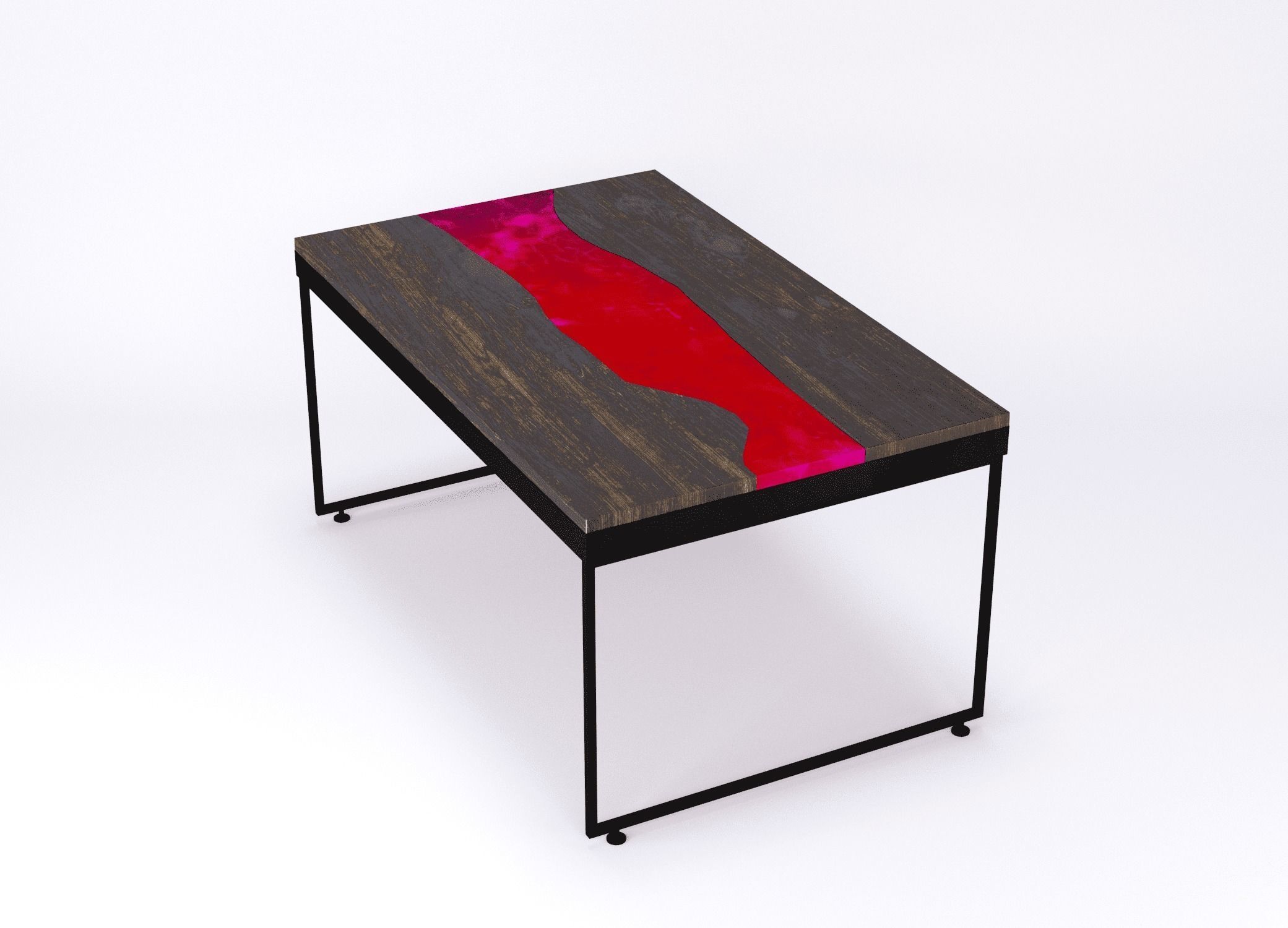 Resin river coffe table Vesuvius Kochut 3D model_18