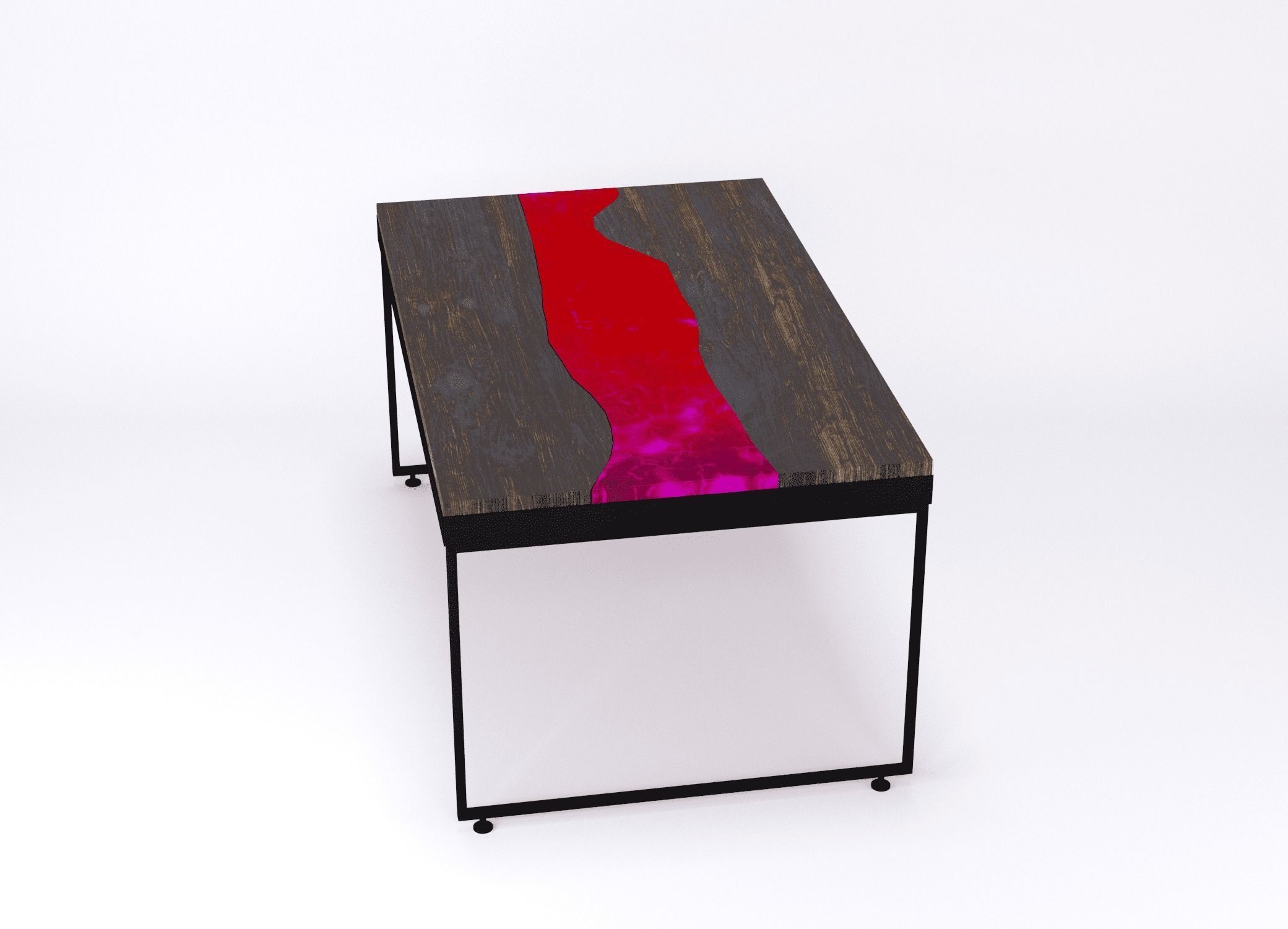 Resin river coffe table Vesuvius Kochut 3D model_10
