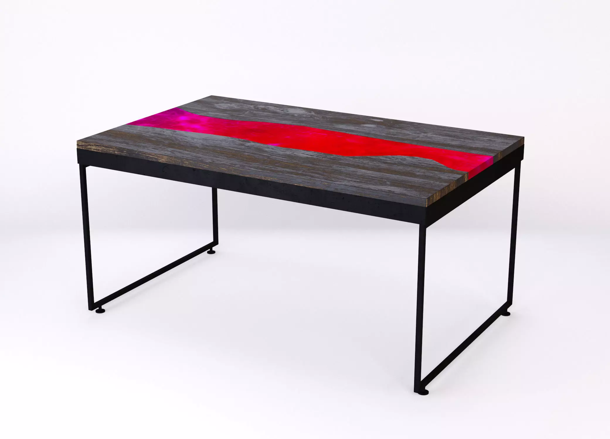 Resin river coffe table Vesuvius Kochut 3D model_0