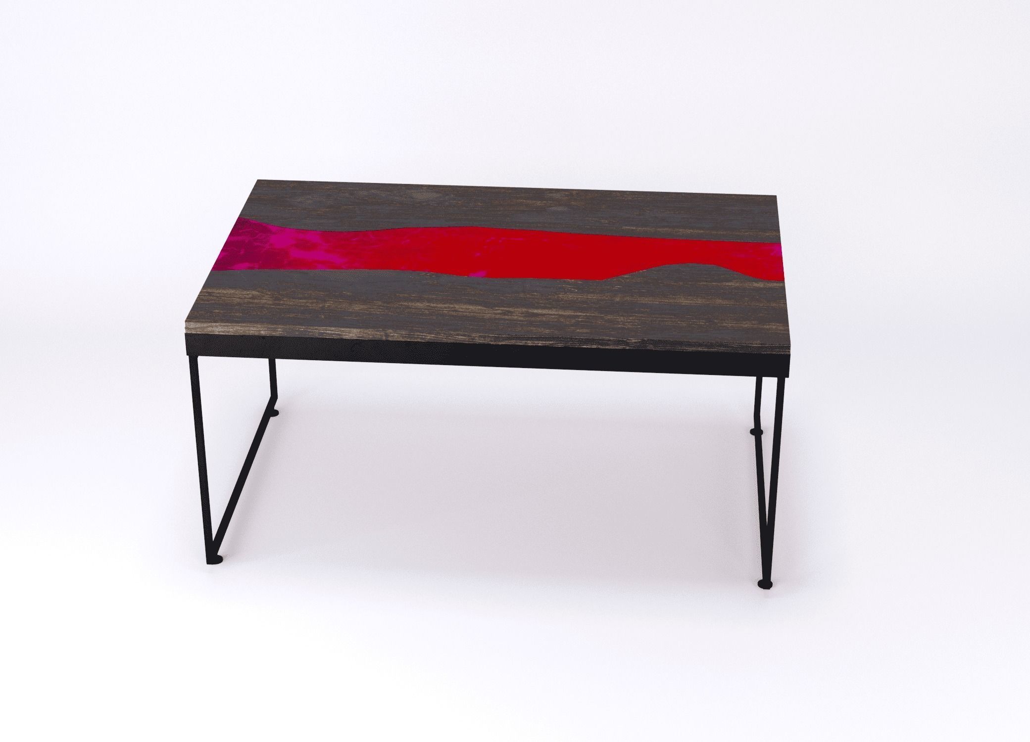 Resin river coffe table Vesuvius Kochut 3D model_6