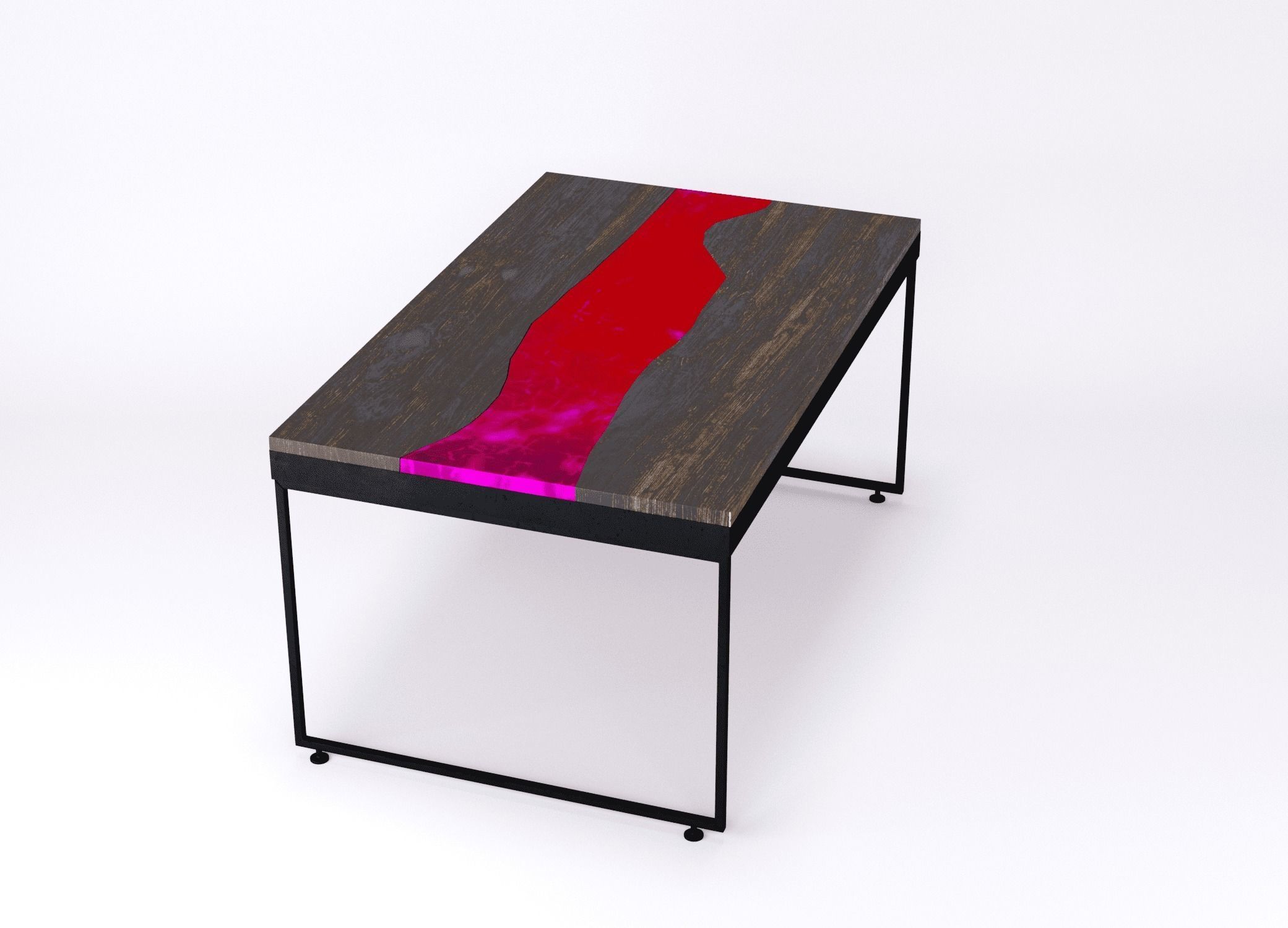 Resin river coffe table Vesuvius Kochut 3D model_9
