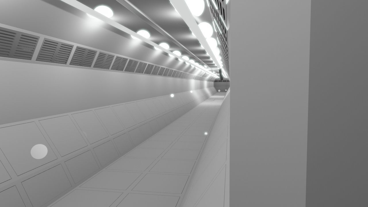 Sci-fi Tonnels Pack 3D model_2