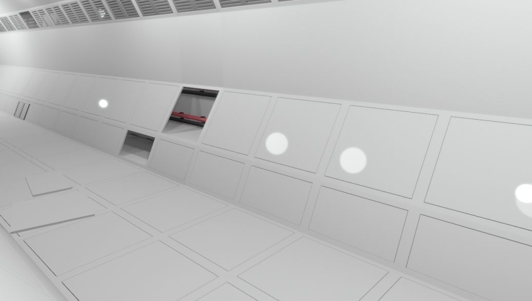 Sci-fi Tonnels Pack 3D model_1