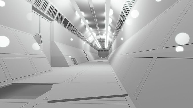 Sci-fi Tonnels Pack 3D model