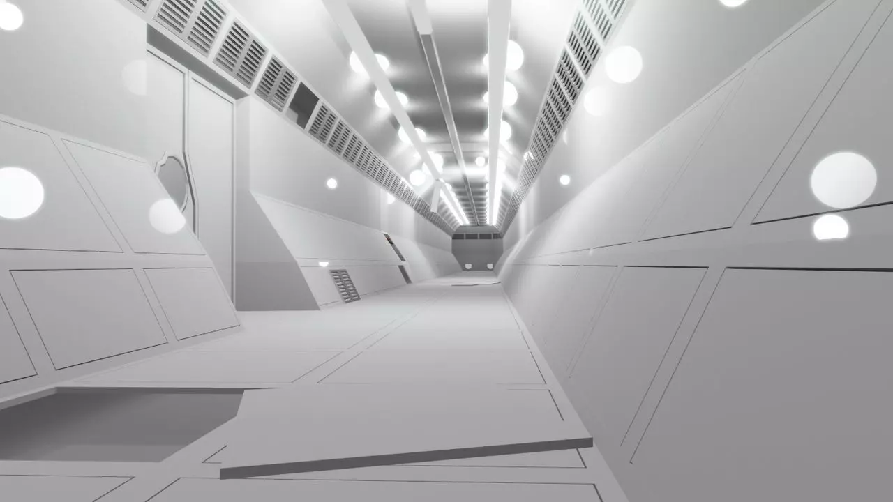 Sci-fi Tonnels Pack 3D model_0