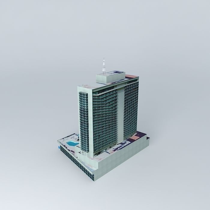 Hotel Habana Libre Havana  Cuba Free 3D model_2
