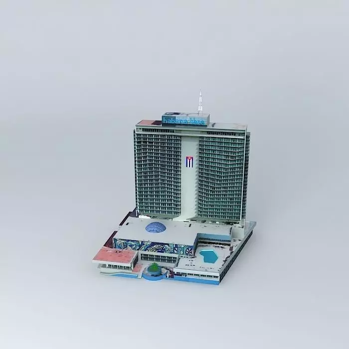 Hotel Habana Libre Havana  Cuba Free 3D model_0