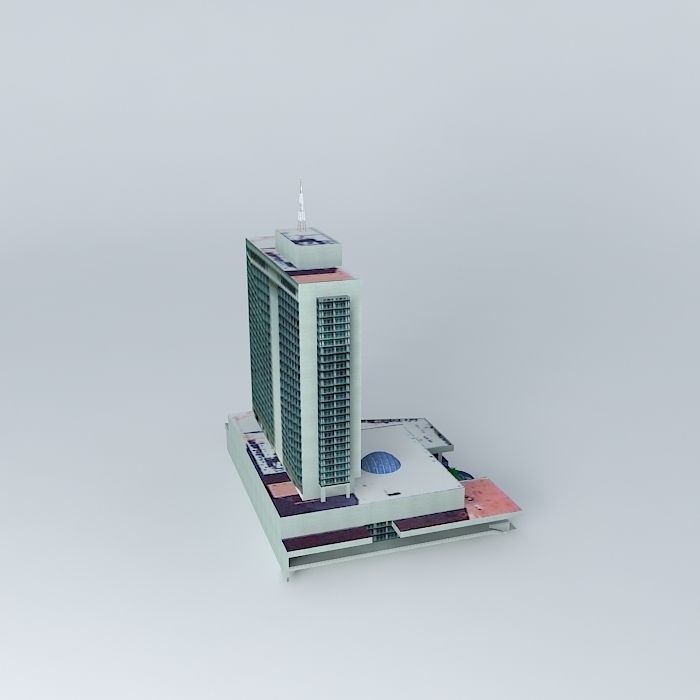 Hotel Habana Libre Havana  Cuba Free 3D model_1