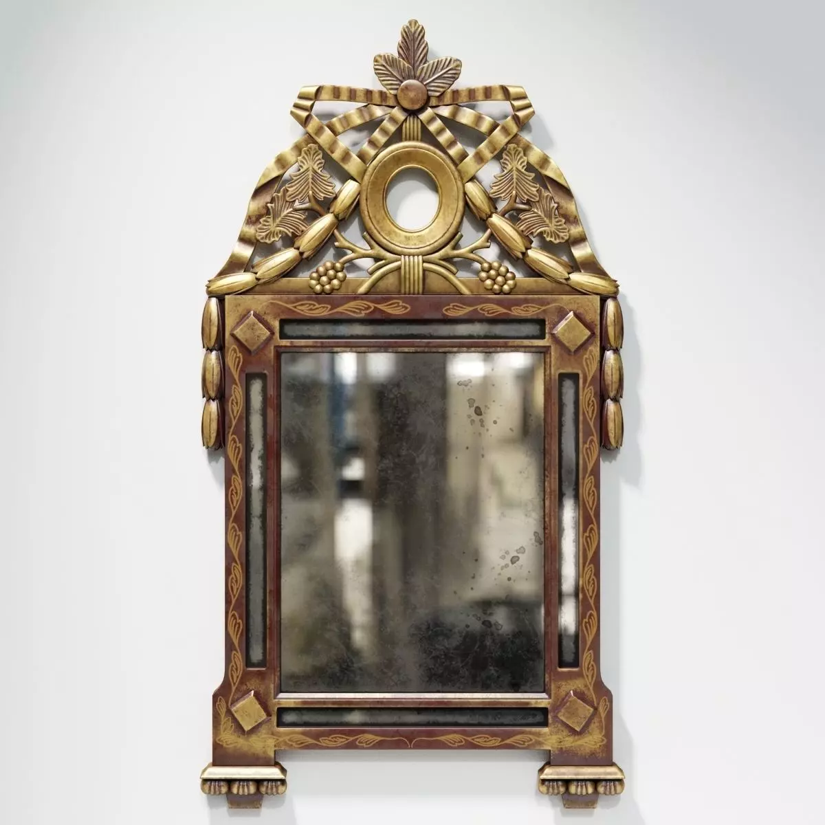 Louis XVI Mirror 3D model_0