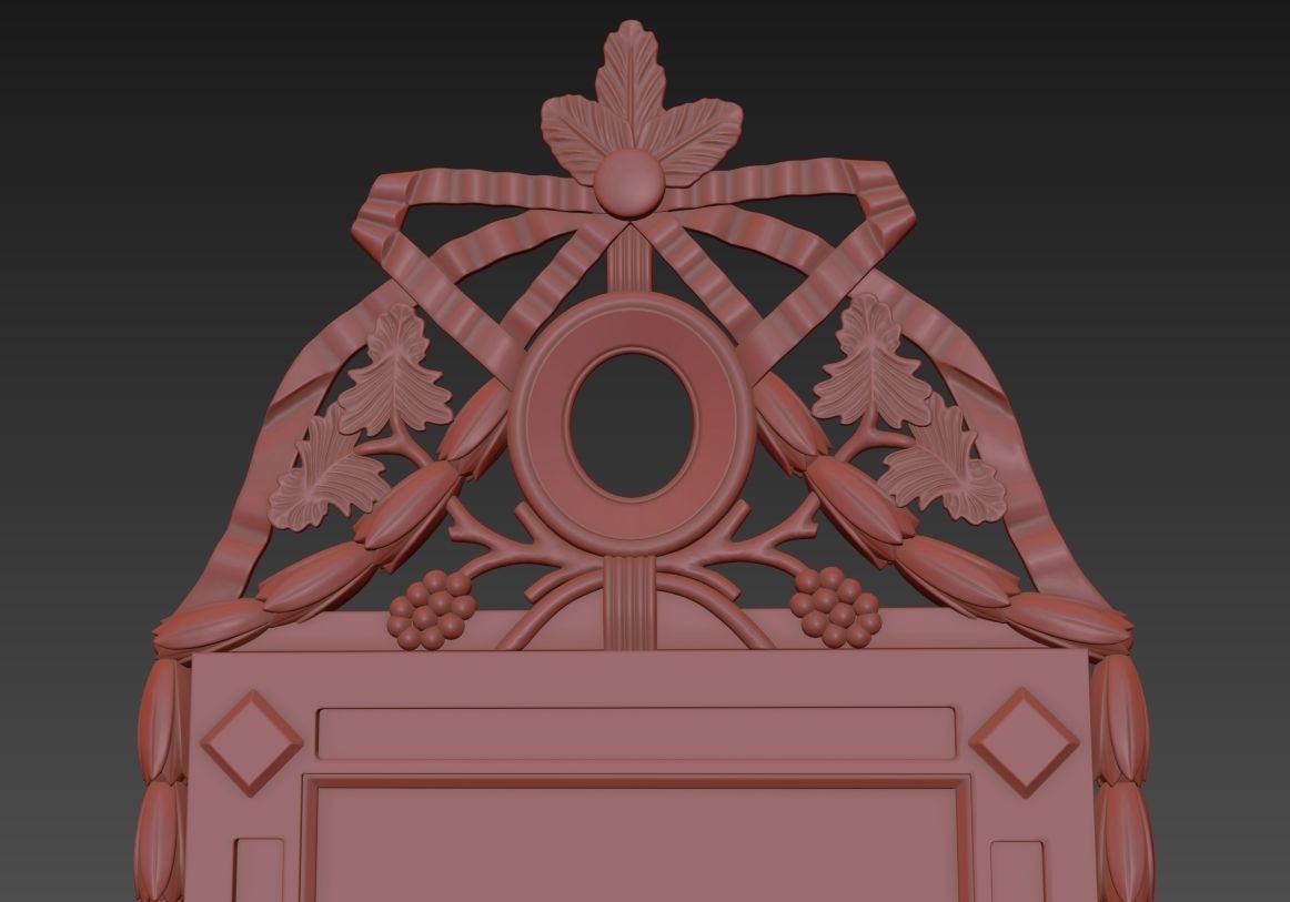 Louis XVI Mirror 3D model_4