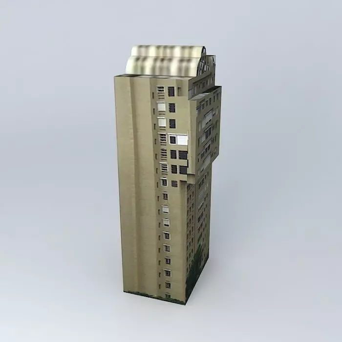 Building 2 on the avenue Anacaona Santo Domingo República Dom... Free 3D model