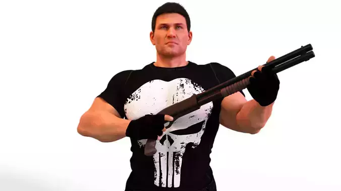 The Punisher Modern 3D model