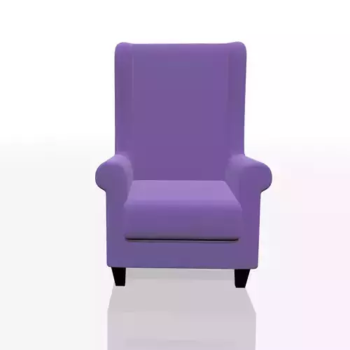 low poly realistic chair armchair
