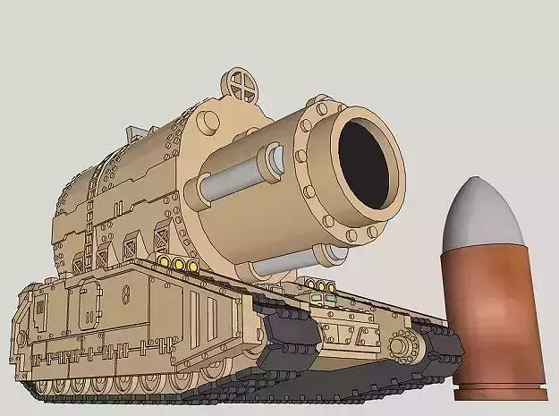 6mm OvercompensationHammer Superheavy Tank 3D print model