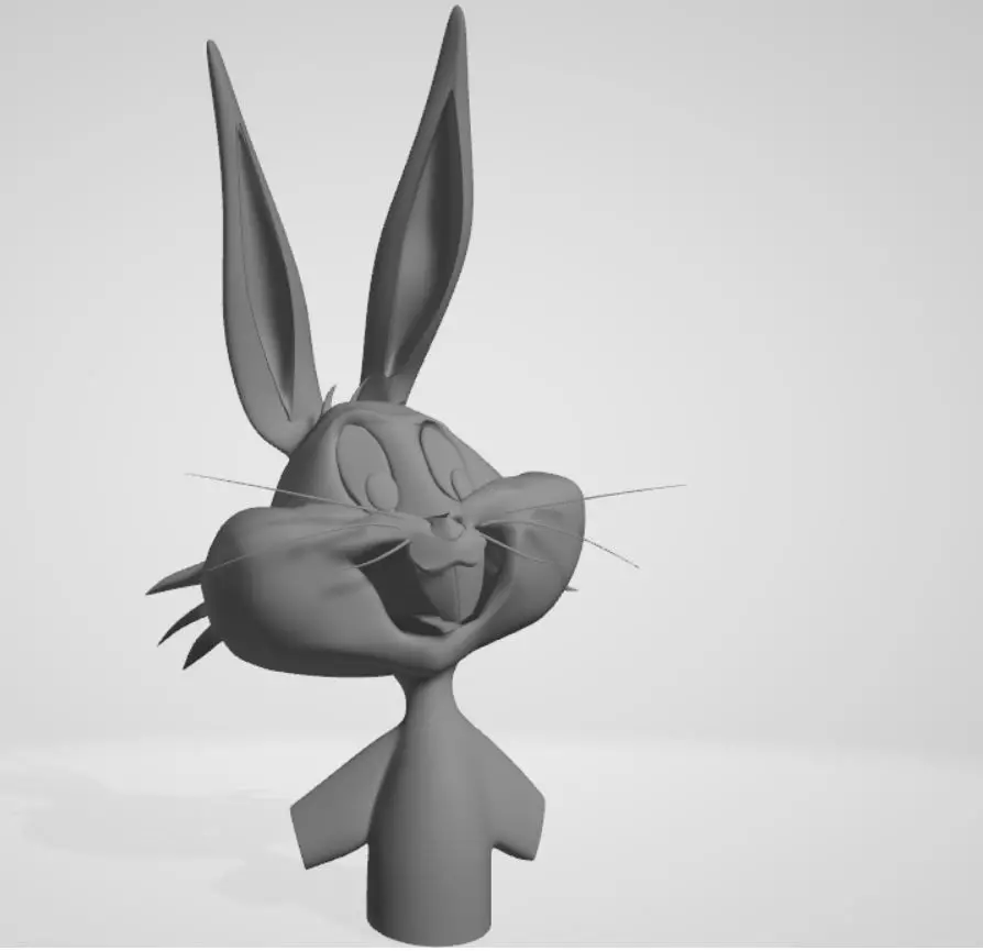 Bugs Bunny Smiley  3D model_0