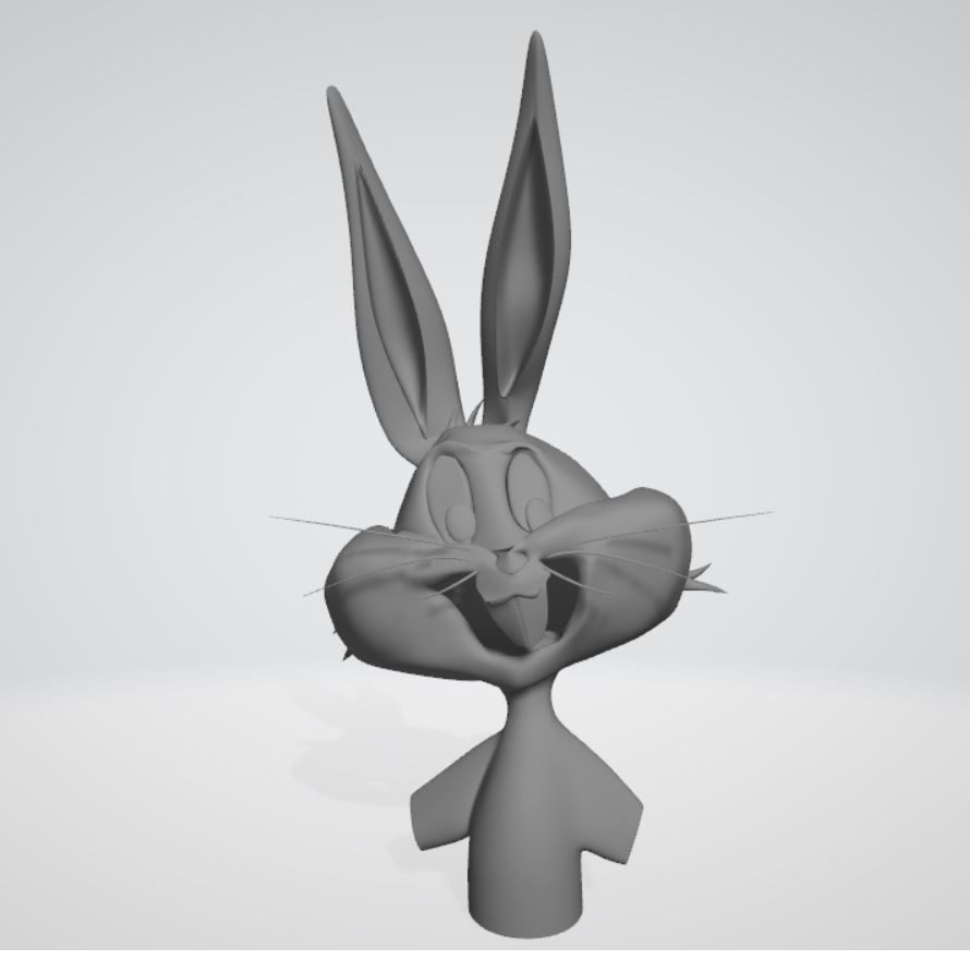 Bugs Bunny Smiley  3D model_1