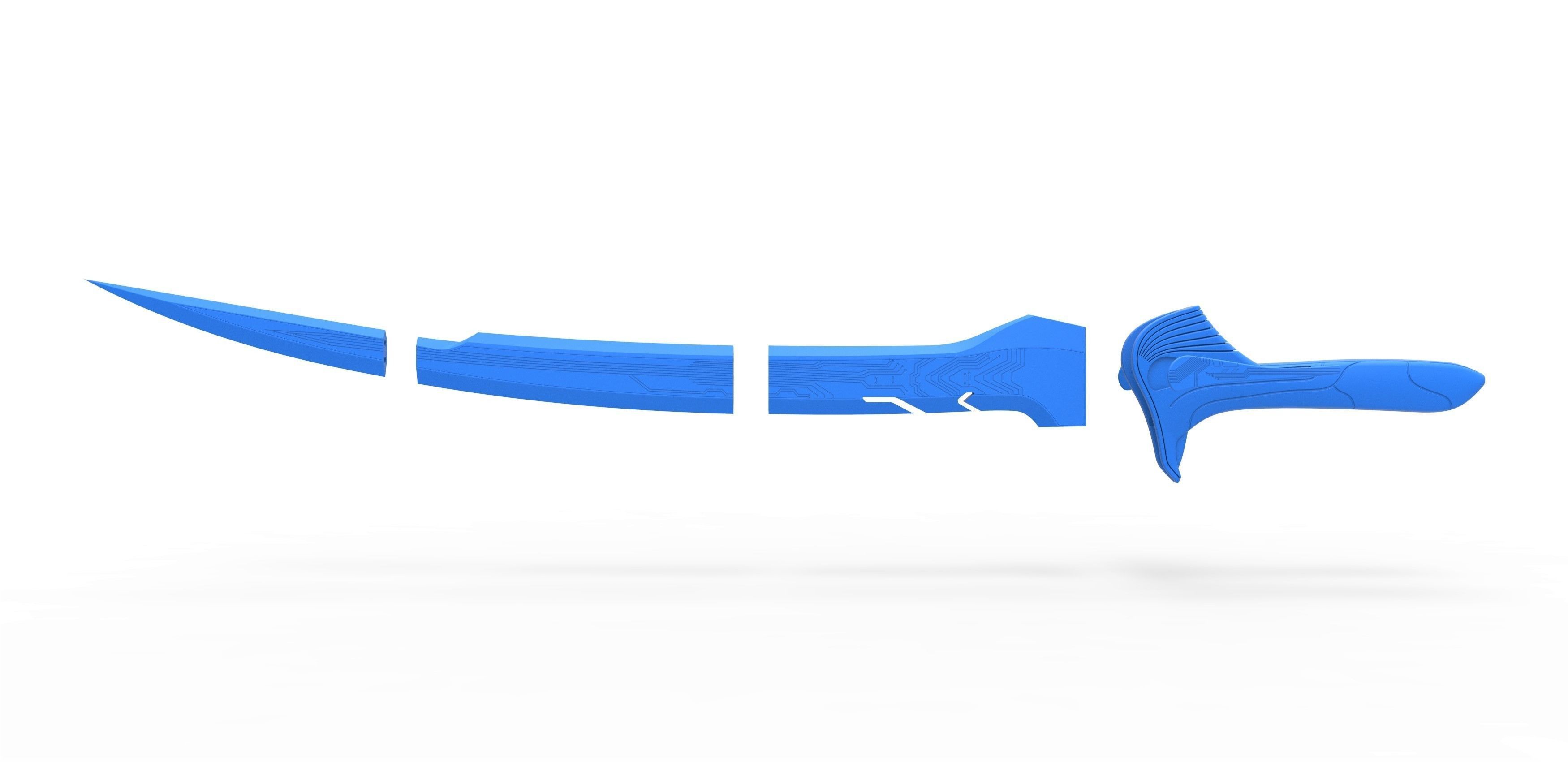 Sword of Alita from the movie Alita Battle angel 2019 3D print model_26