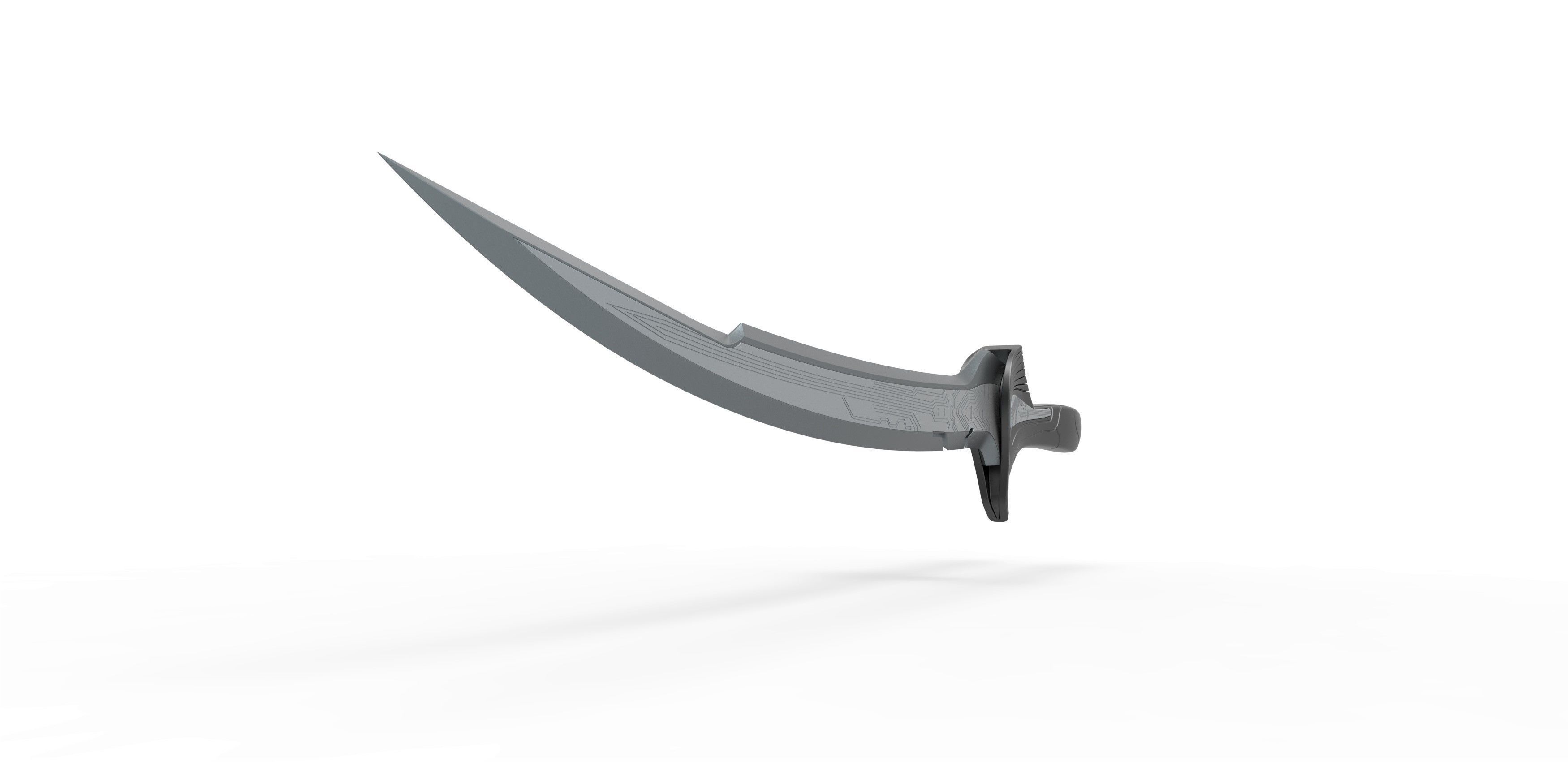 Sword of Alita from the movie Alita Battle angel 2019 3D print model_3