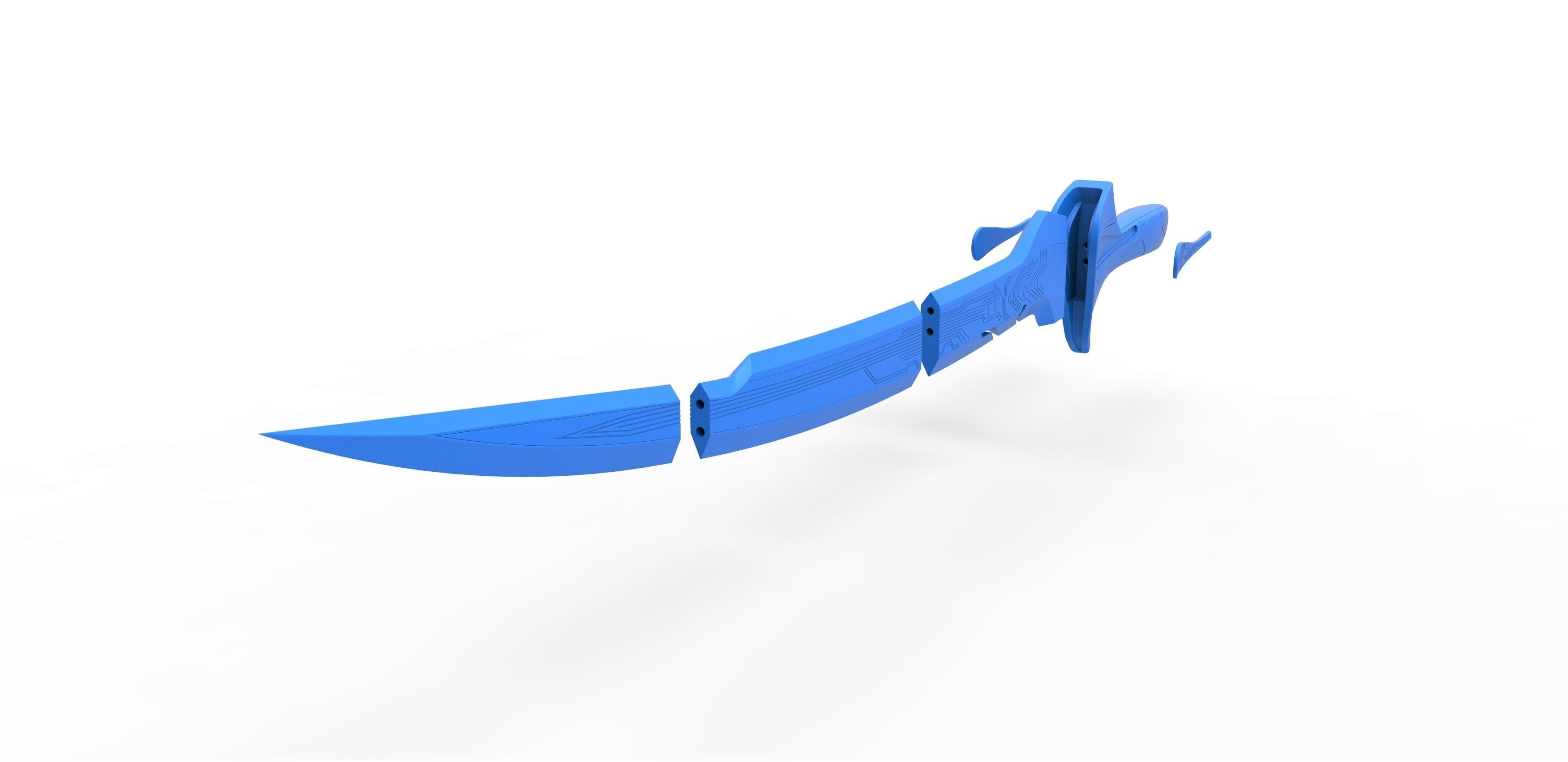 Sword of Alita from the movie Alita Battle angel 2019 3D print model_25