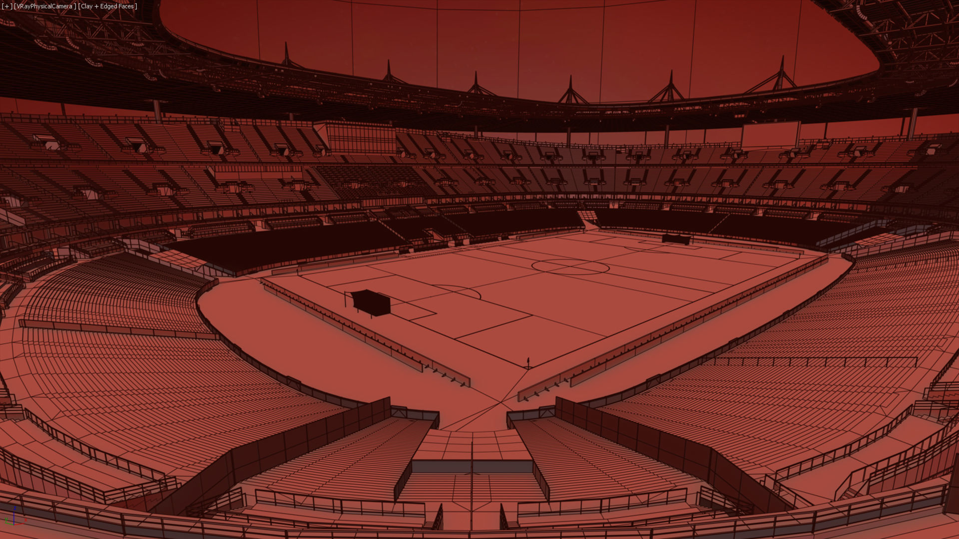 Soccer Stadium SDF 3D model_70