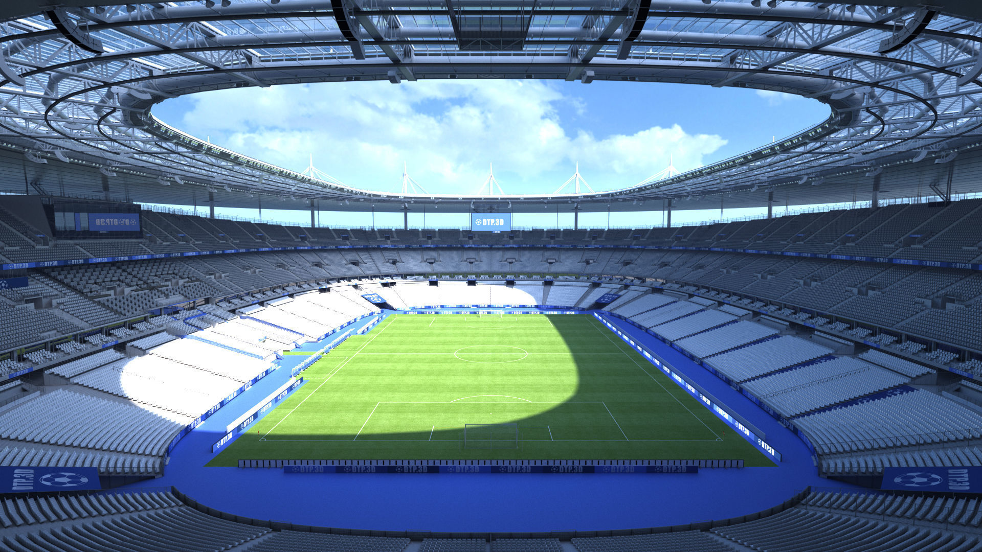 Soccer Stadium SDF 3D model_2