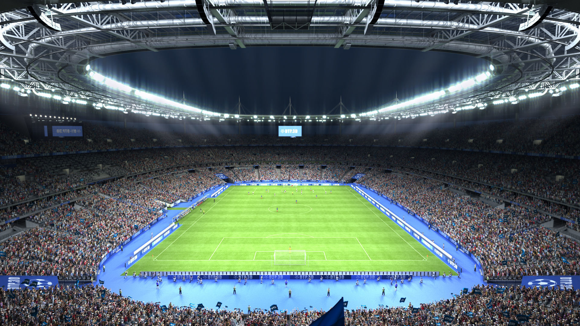 Soccer Stadium SDF 3D model_4